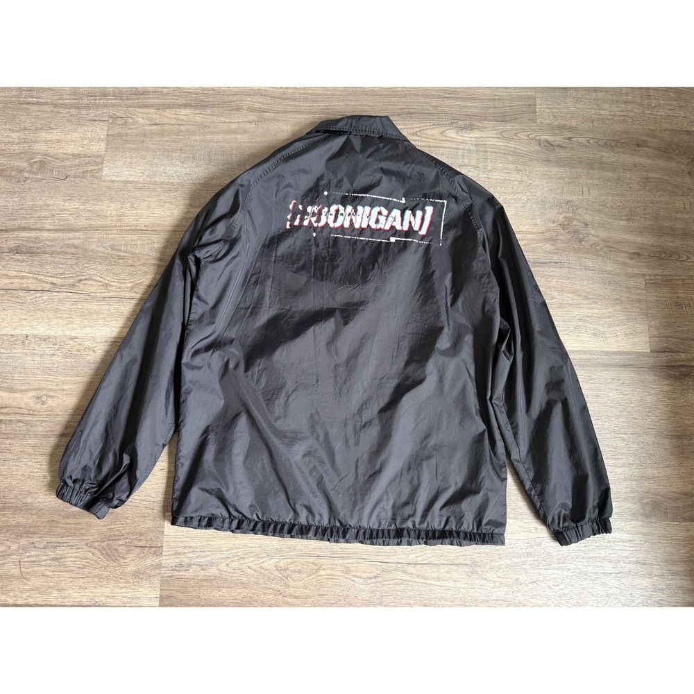 Hoonigan Black Coach Jacket Windbreaker Large Streetwear Racing Motorsport